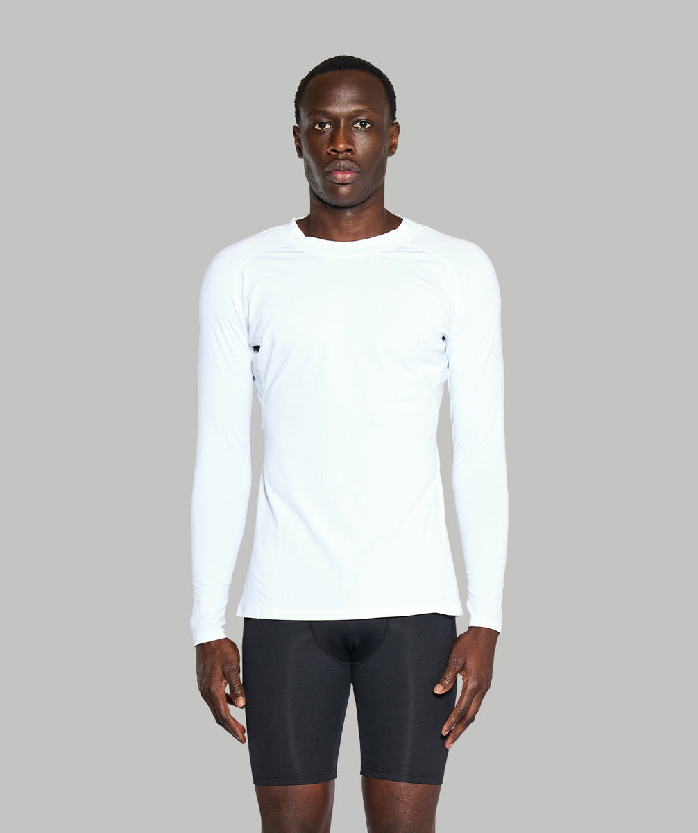 Men's Wreath Winter Base Layer LS - White | 776BC – 776BC USA Inc