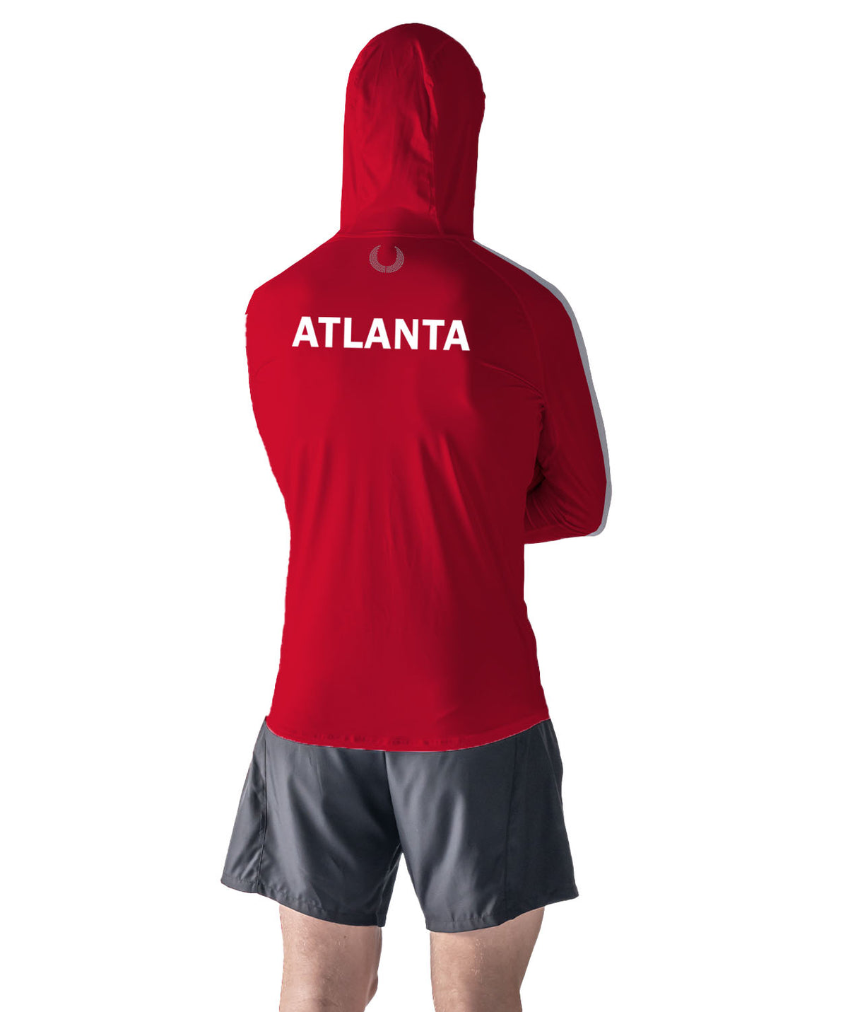 Men's Atlanta Rowing Sun Hoodie LS - Red/White