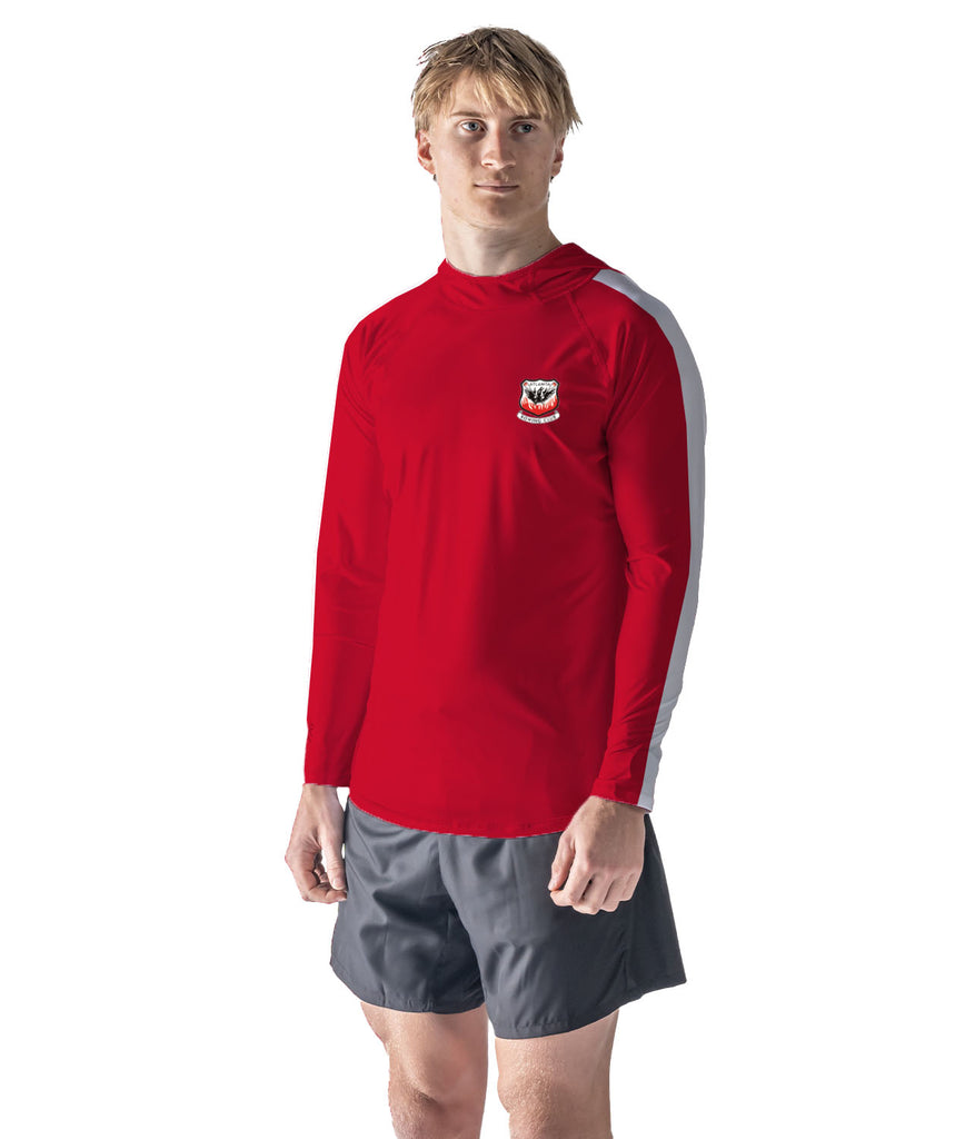 Men's Atlanta Rowing Sun Hoodie LS - Red/White