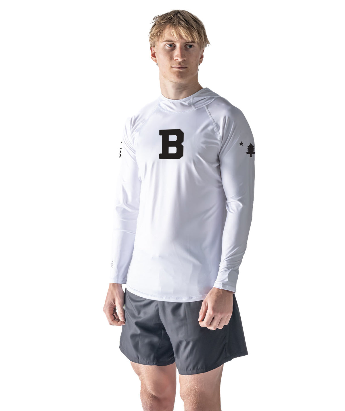 Men's Bowdoin Sun Hoodie LS - White