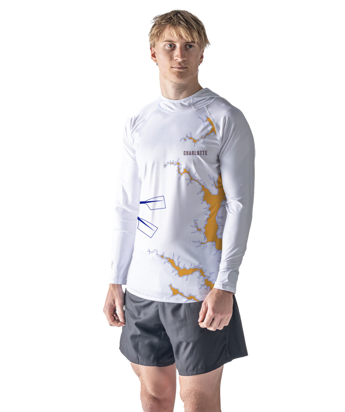 Men's Catawba Sun Hoodie LS - White