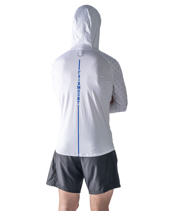 Men's Fairmount Rowing Sun Hoodie LS - White