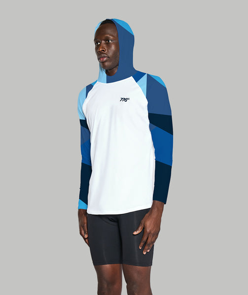 Men's Geo Sun Hoodie LS - Stealth Blue – 776BC International