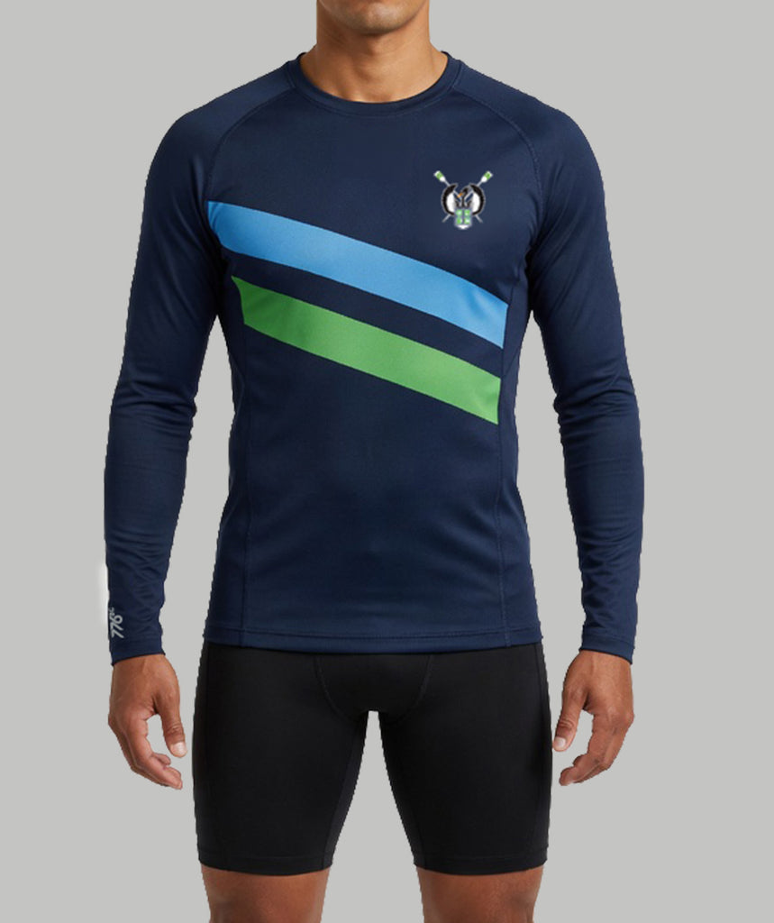 Men's Greater Houston Rowing Club Base Layer LS - Blue