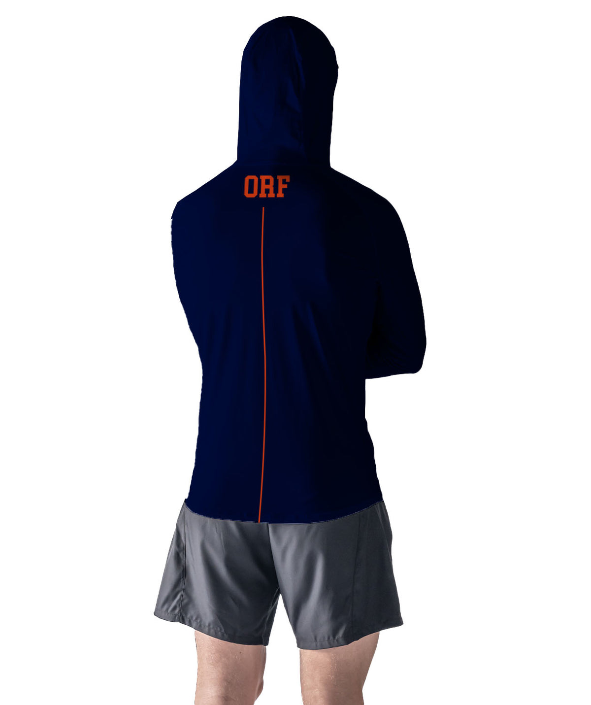 Men's Norfolk Academy Sun Hoodie LS - Navy