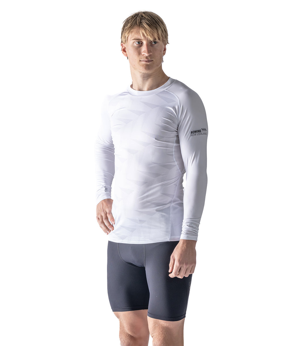 Men's 776BC x Rowing NZ LS Base Layer - White – 776BC International