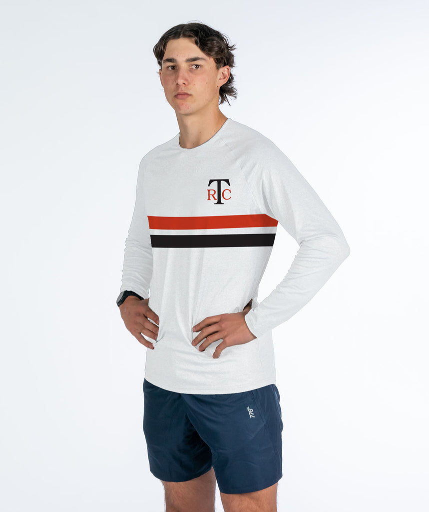 Men's Thames Rowing Club Active T-Shirt LS - White