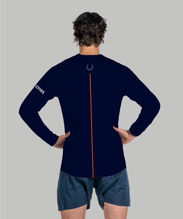 Men's Twin Cities Active T-Shirt LS - Navy