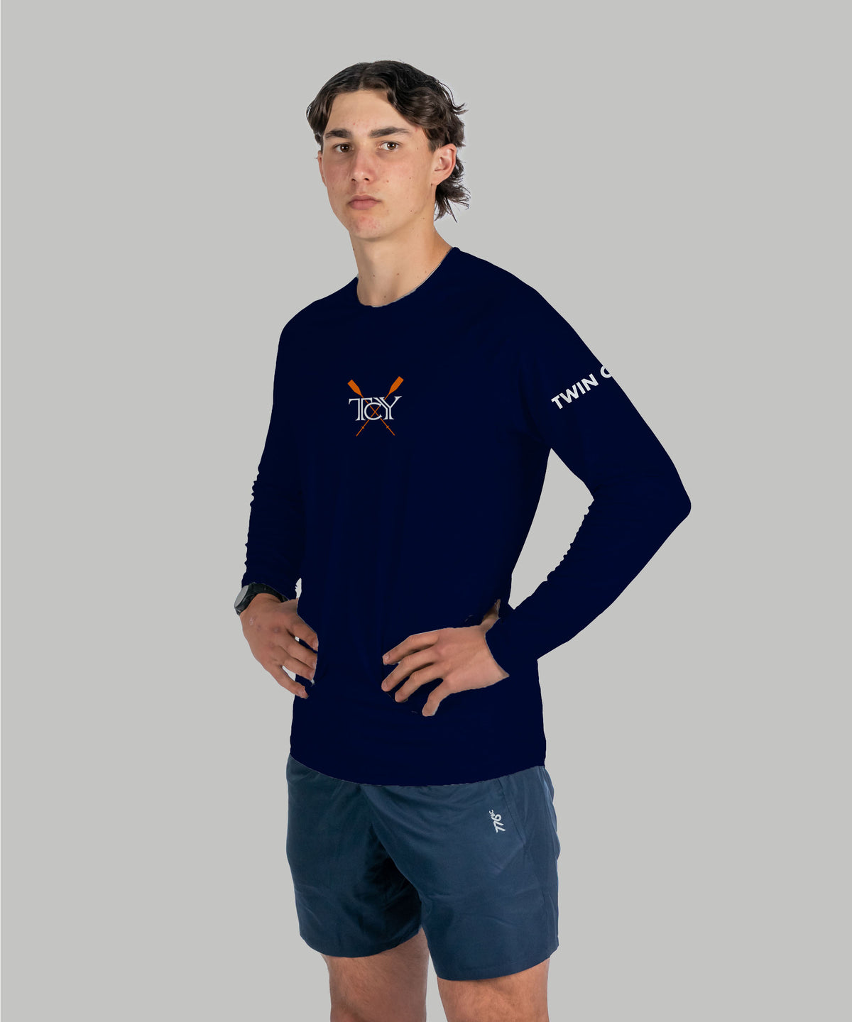 Men's Twin Cities Active T-Shirt LS - Navy