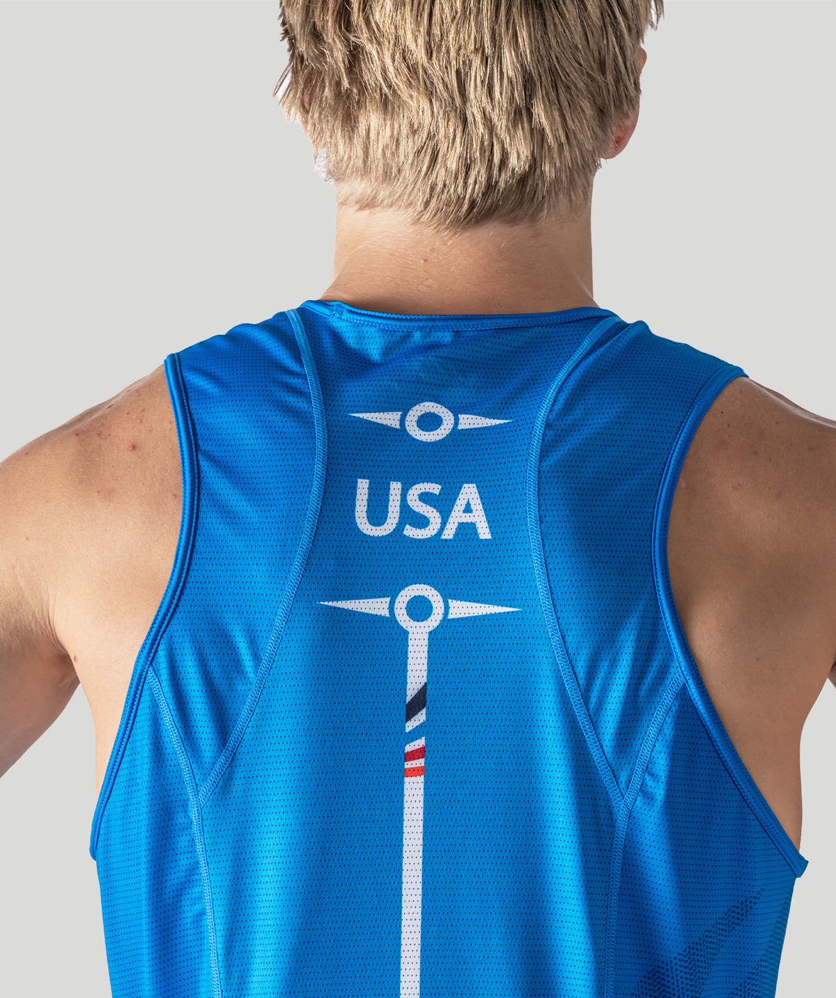 Men's 776BC x USRowing Motion Pro Performance Tank 02 - Blue