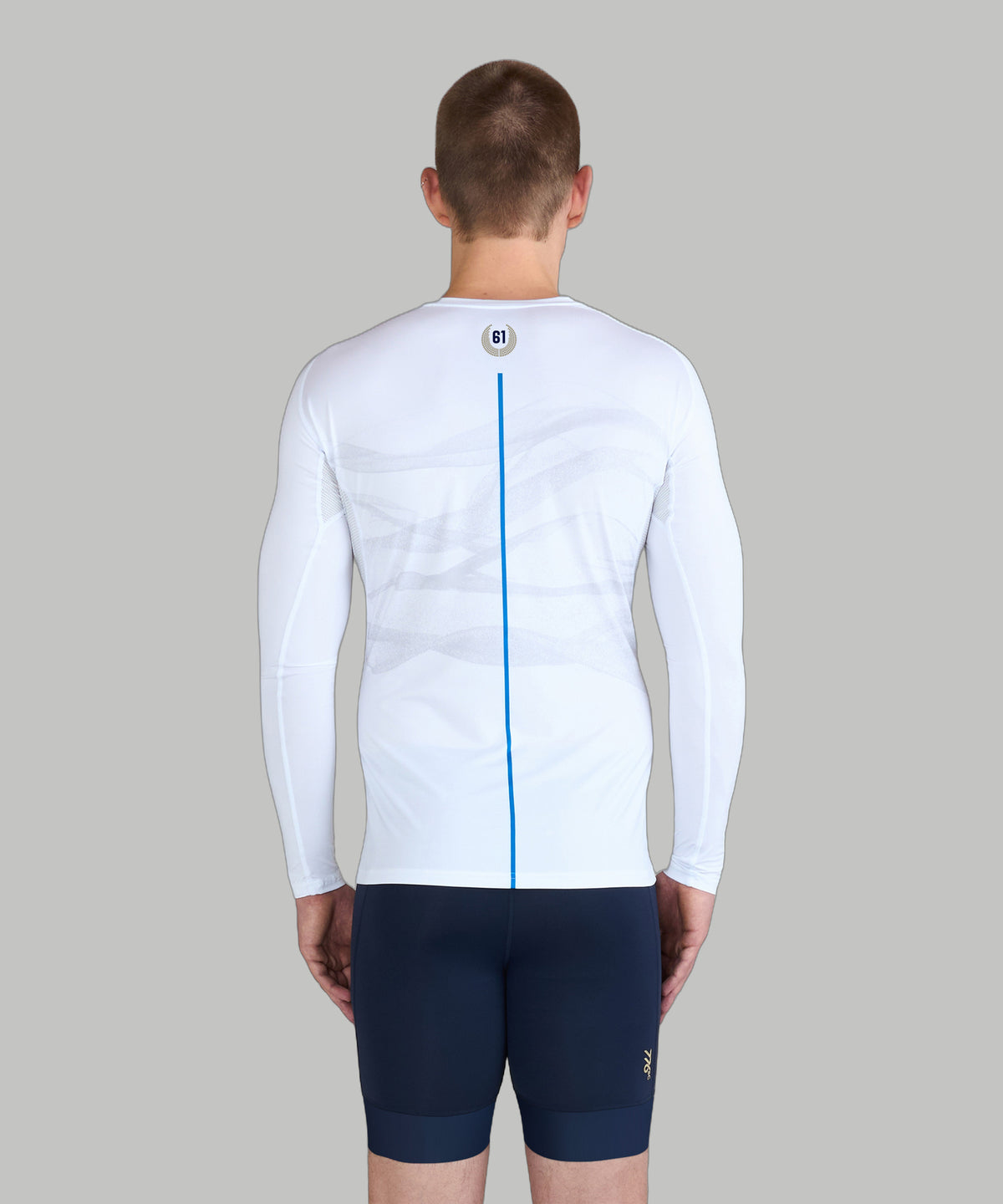 Men's 776BC X HOCR 61 Base Layer LS - White/Azure