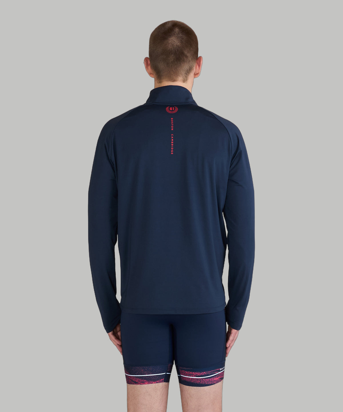 Men's 776BC X HOCR 61 Pro Tour 1/4 Zip LS - Dark Navy/Crimson
