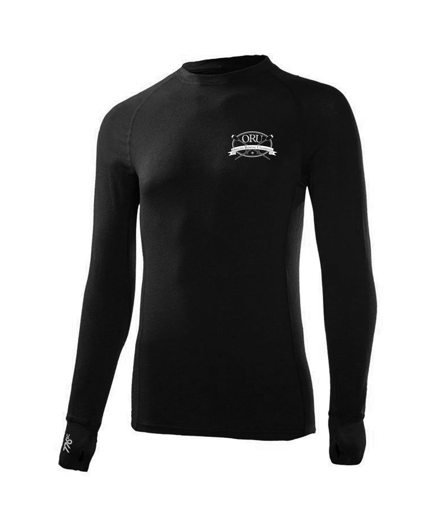 Men's Oregon Rowing Unlimited Pro-Merino Crew LS - Black