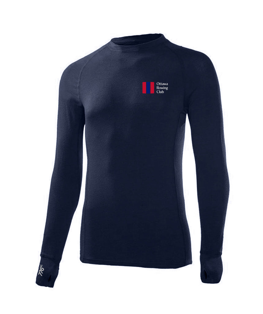 Men's Ottawa Rowing Club Spring Pro-Merino Crew LS - Navy
