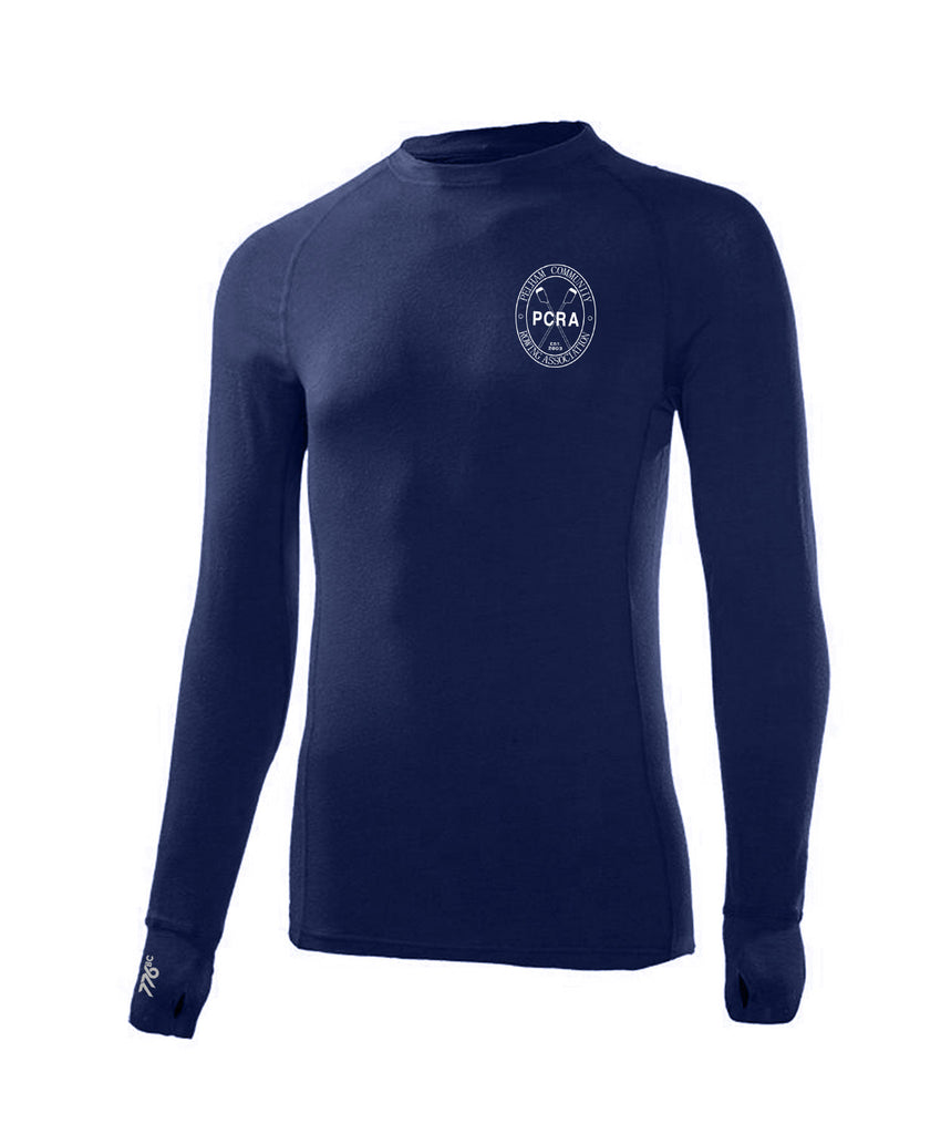 Men's Pelham Community Rowing Association Pro-Merino Crew LS - Navy