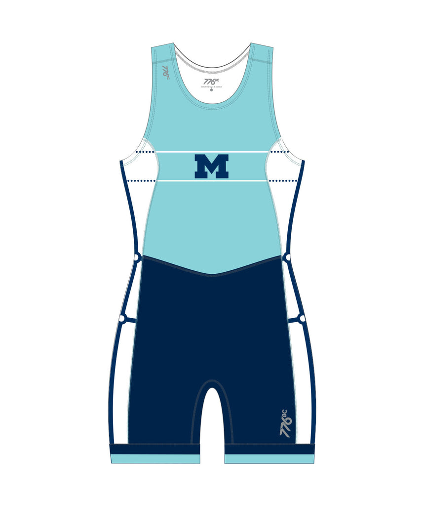 Women's University Of Michigan Pro Unisuit - Legacy Blue/Navy