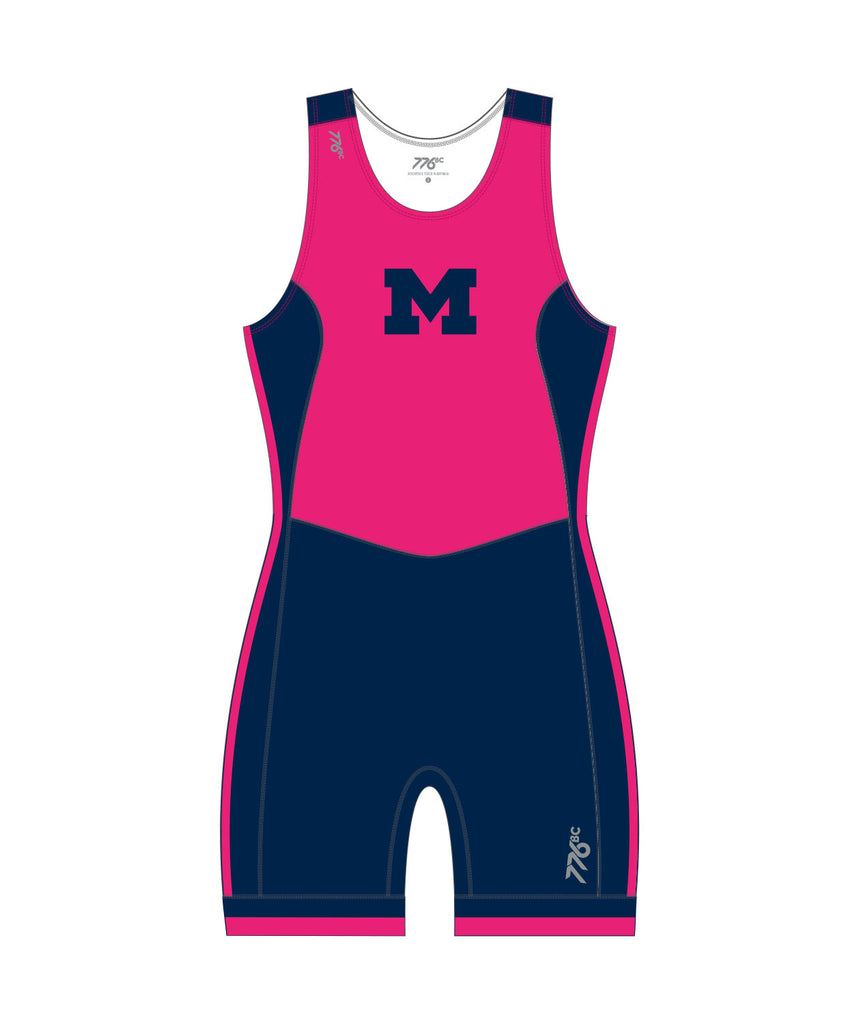 Women's University Of Michigan Pro Unisuit - Navy/Pink