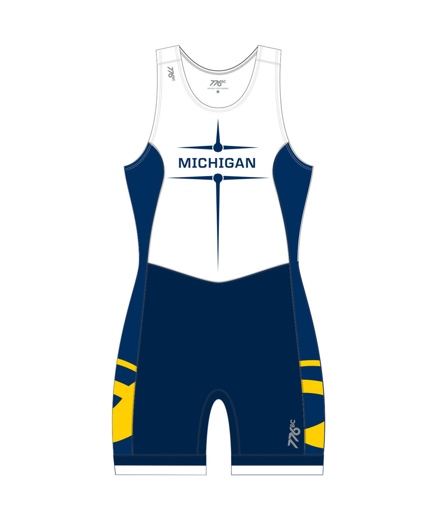 Women's University of Michigan Pro Unisuit - Navy/Yellow