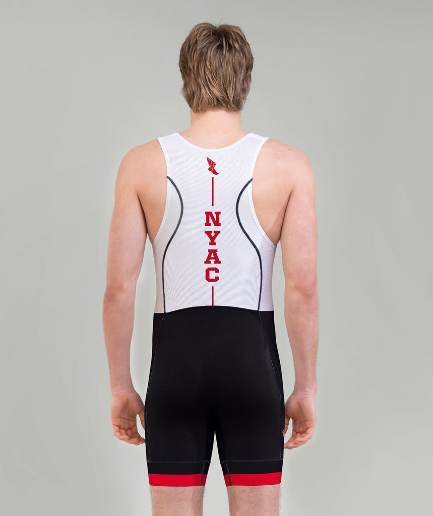 Men's New York Athletic Club Pro Unisuit - White/Black/Red