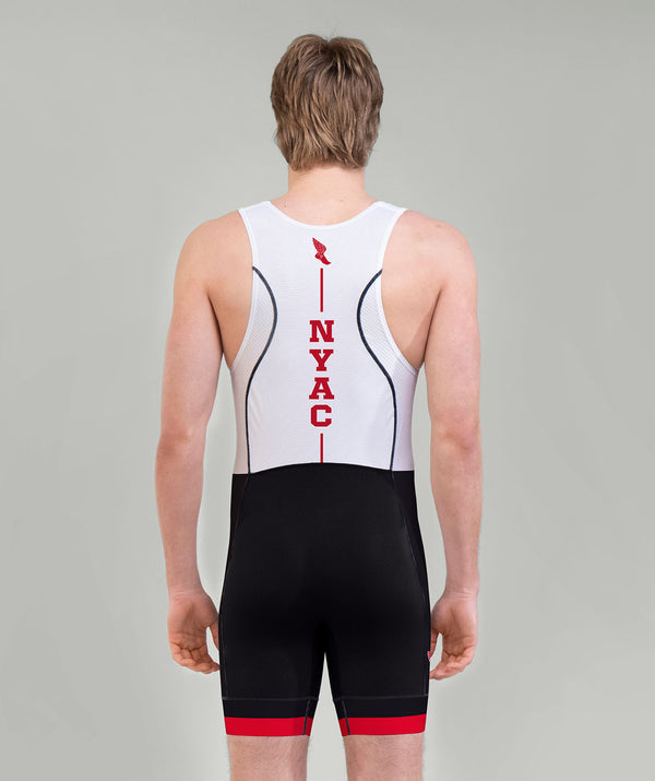Men's New York Athletic Club Pro Unisuit - White/Black/Red