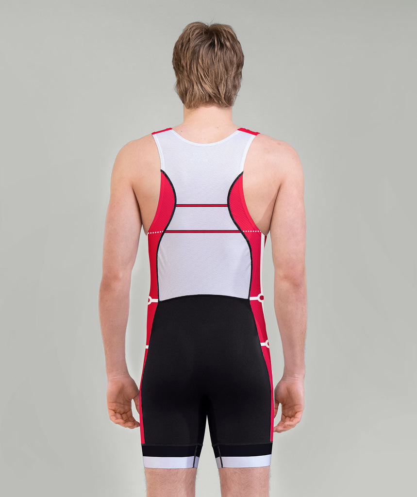 Men's New York Athletic Club Pro Unisuit - Black/White/Red