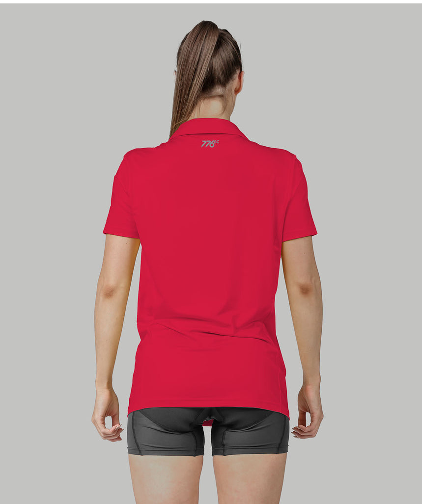 Women's New York Athletic Club Polo SS - Red