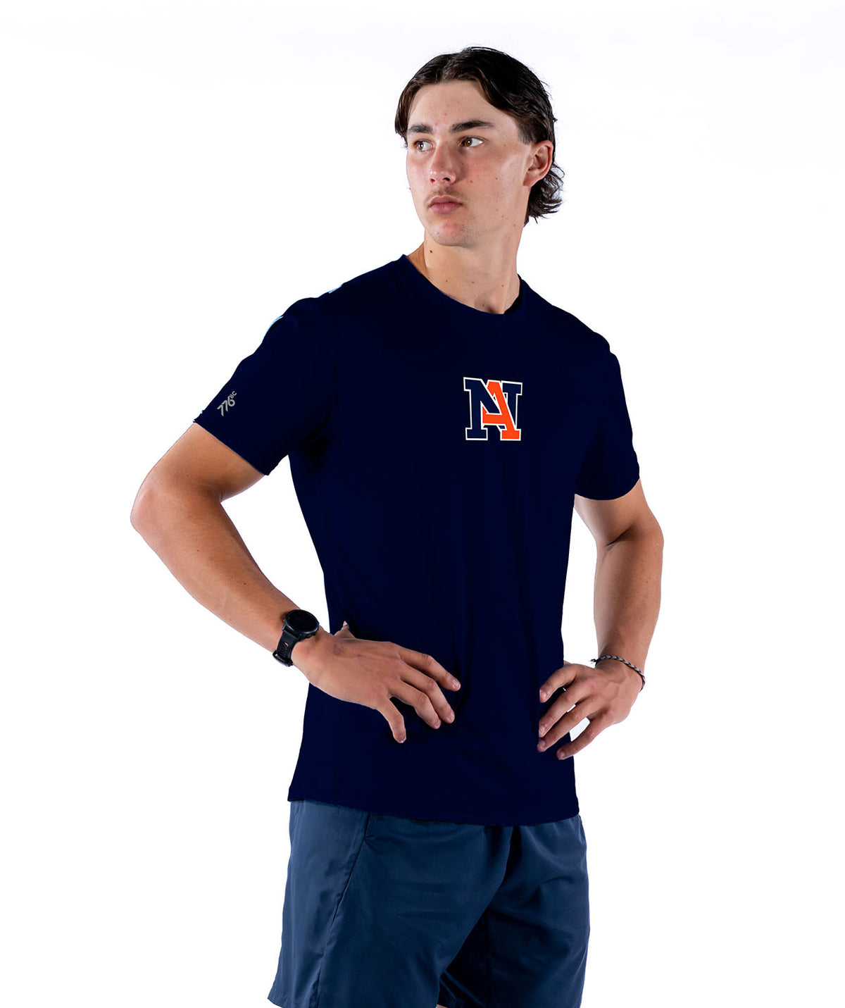 Men's Norfolk Academy Performance T-Shirt SS - Navy