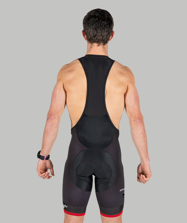 Men's Northeastern University Power Cycle Bib Short - Black