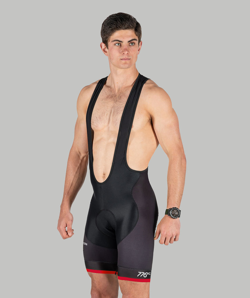 Men's Northeastern University Power Cycle Bib Short - Black