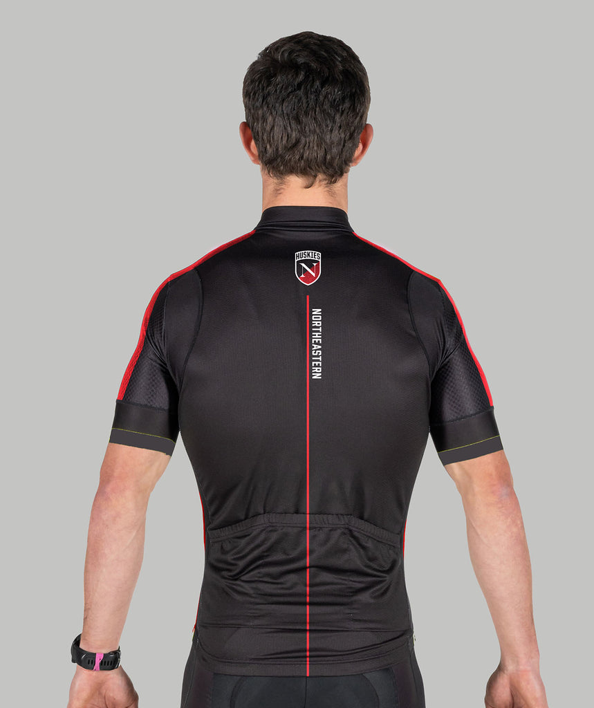 Men's Northeastern University Power Cycle Jersey - Black/Red
