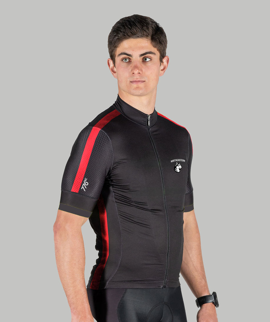 Men's Northeastern University Power Cycle Jersey - Black/Red