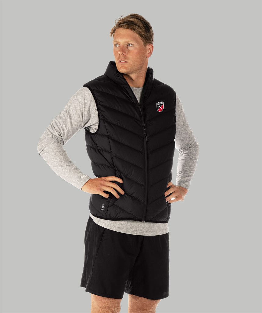 Men's Northeastern University Cumulus Puffer Vest - Black/Red