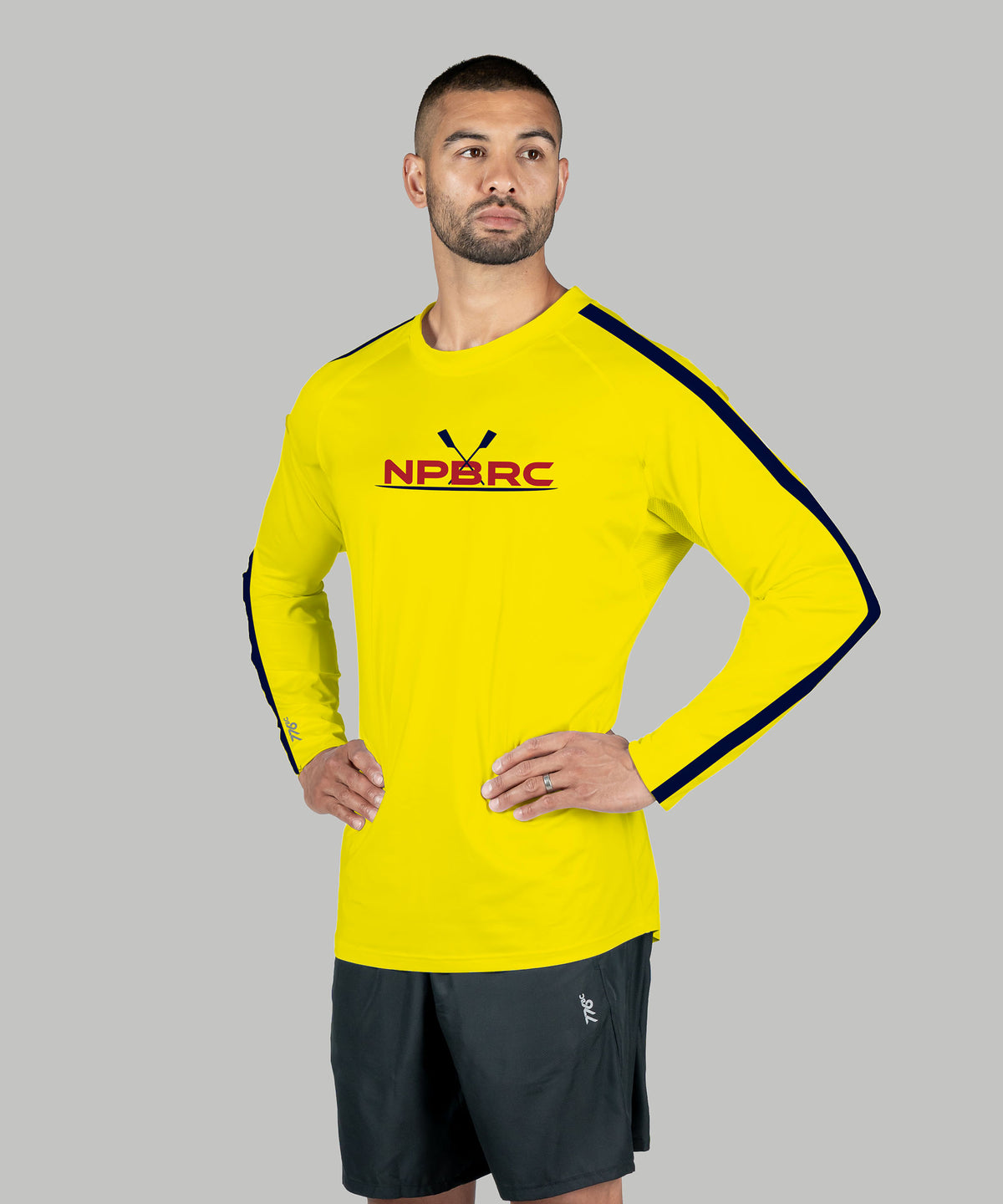 Men's North Palm Beach Rowing Training LS - Neon Yellow