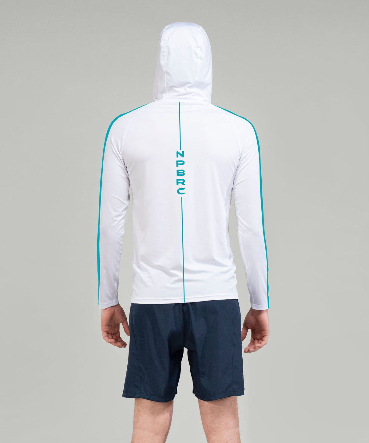Men's North Palm Beach Rowing Sun Hoodie LS - White