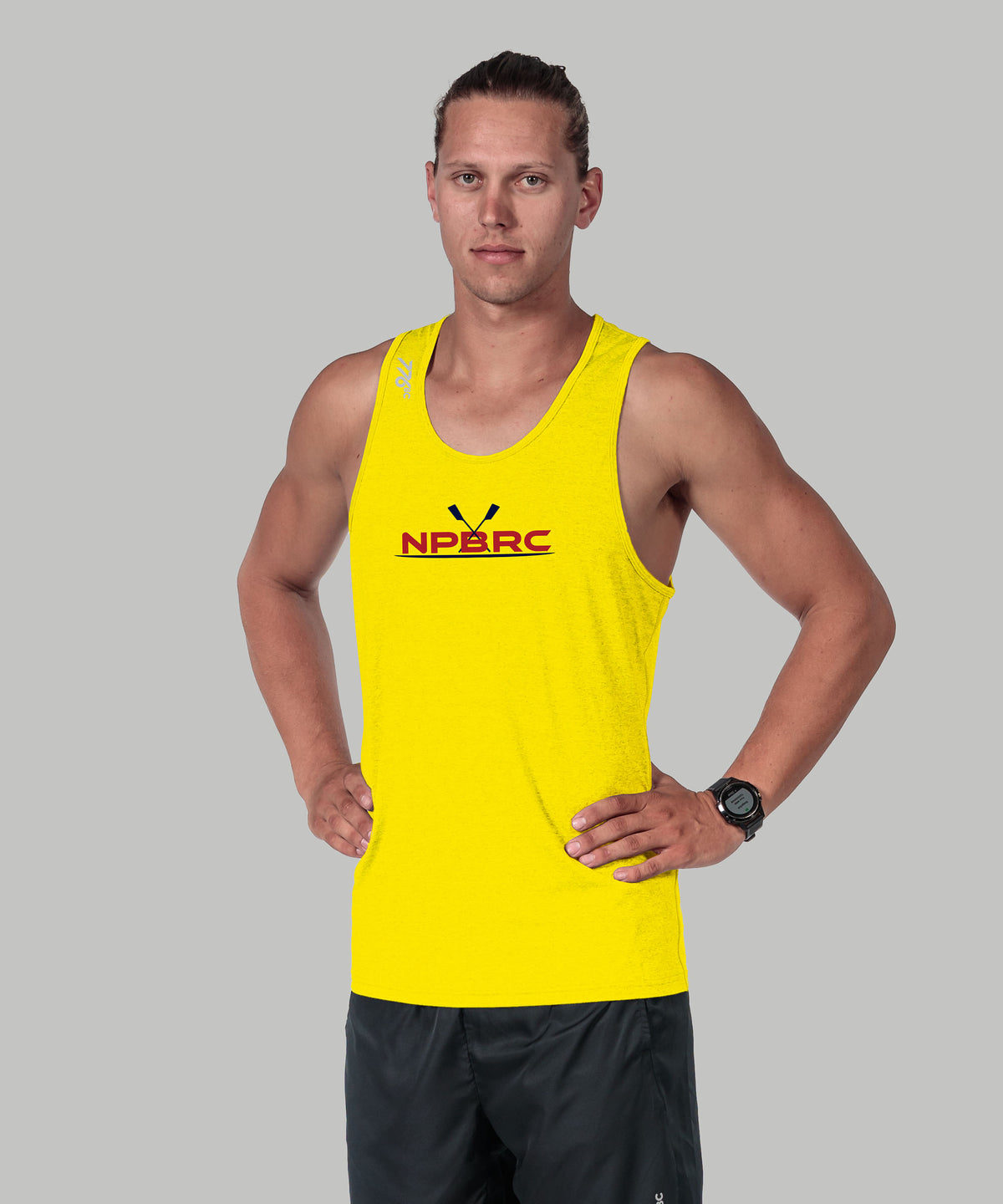 Men's North Palm Beach Rowing Training Tank - Neon Yellow