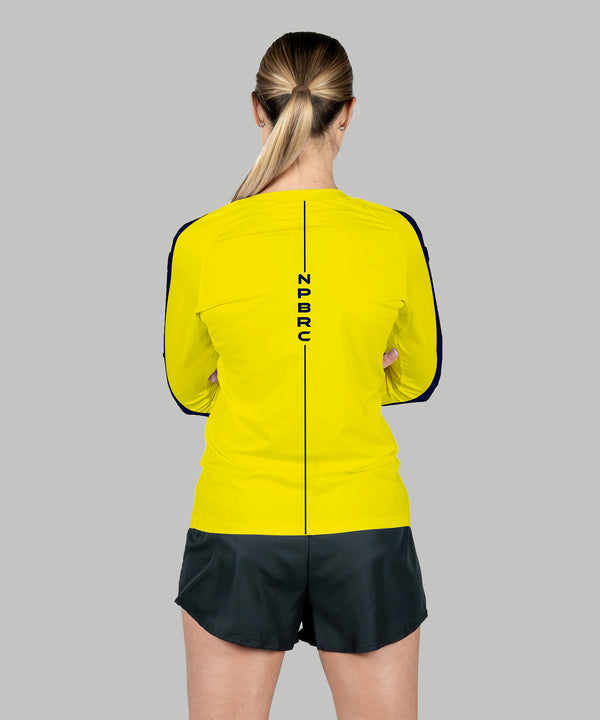 Women's North Palm Beach Rowing Training LS - Neon Yellow