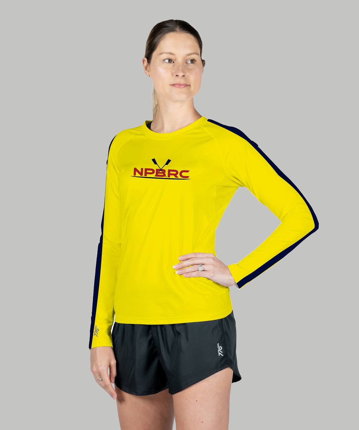 Women's North Palm Beach Rowing Training LS - Neon Yellow