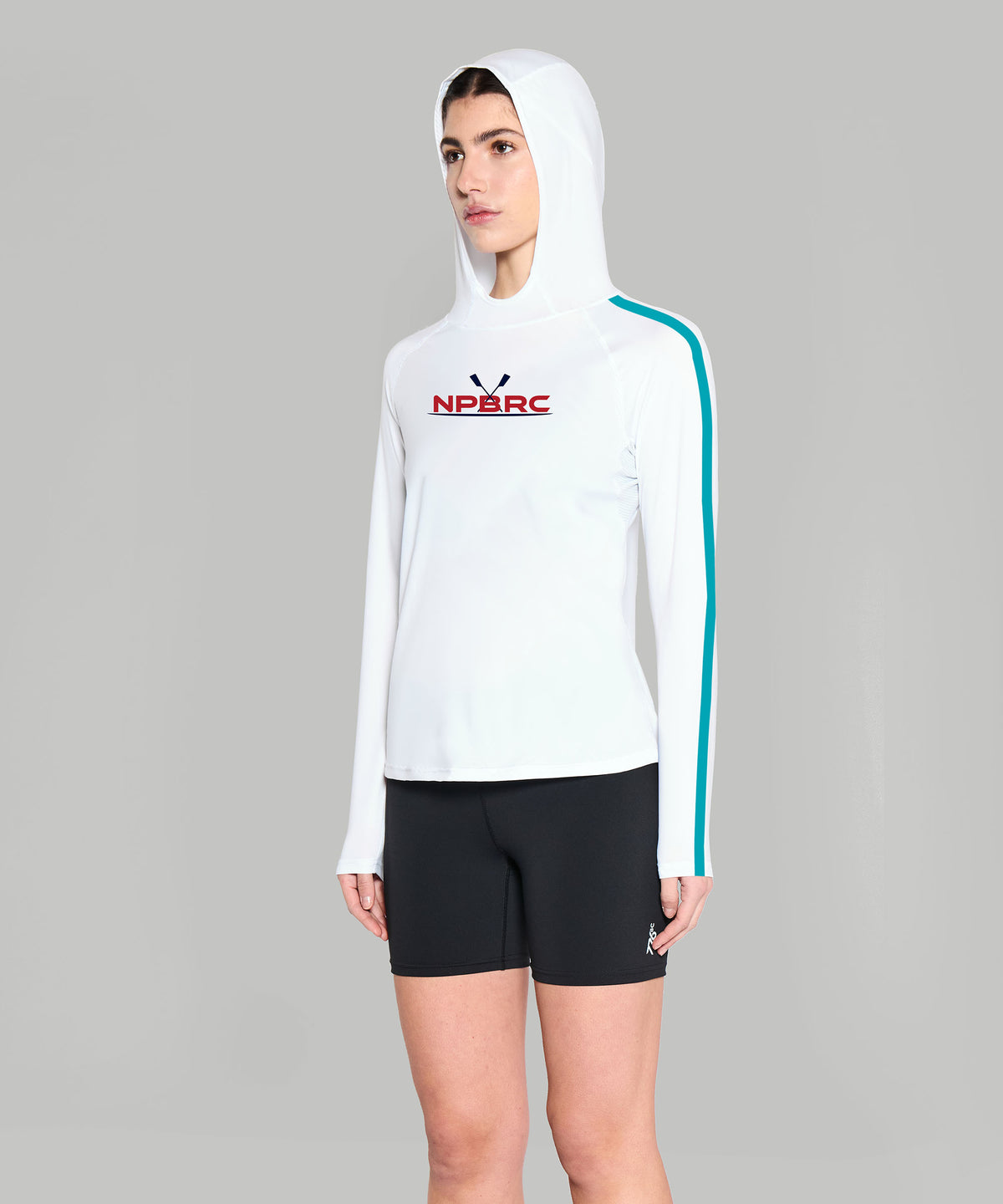 Women's North Palm Beach Rowing Sun Hoodie LS - White
