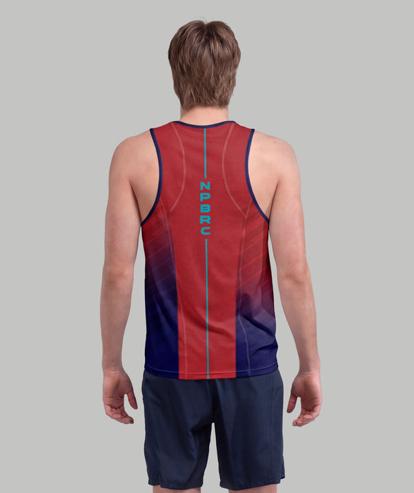 Men's North Palm Beach Rowing Club Performance Tank - Red/Navy