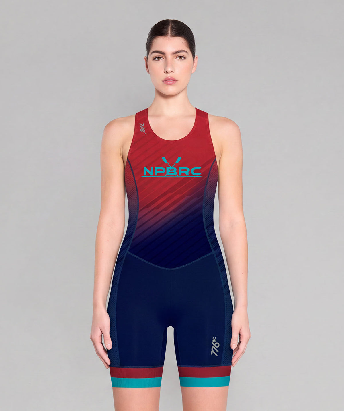 Women's North Palm Beach Rowing Club Pro Unisuit - Red/Navy