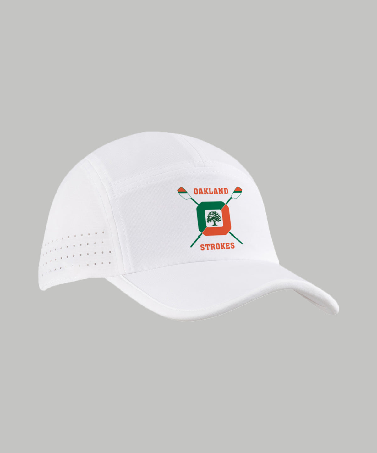 Unisex Oakland Strokes Performance Cap - White