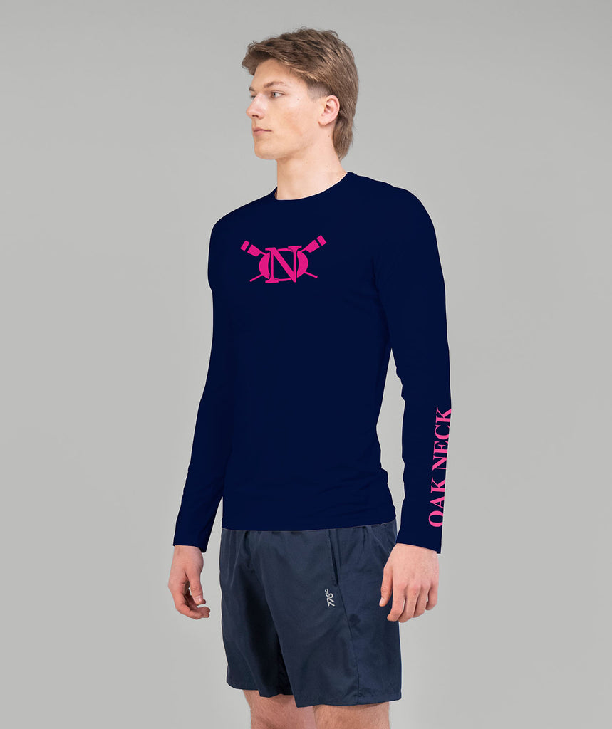 Men's Oak Neck Rowing Base Layer LS - Navy