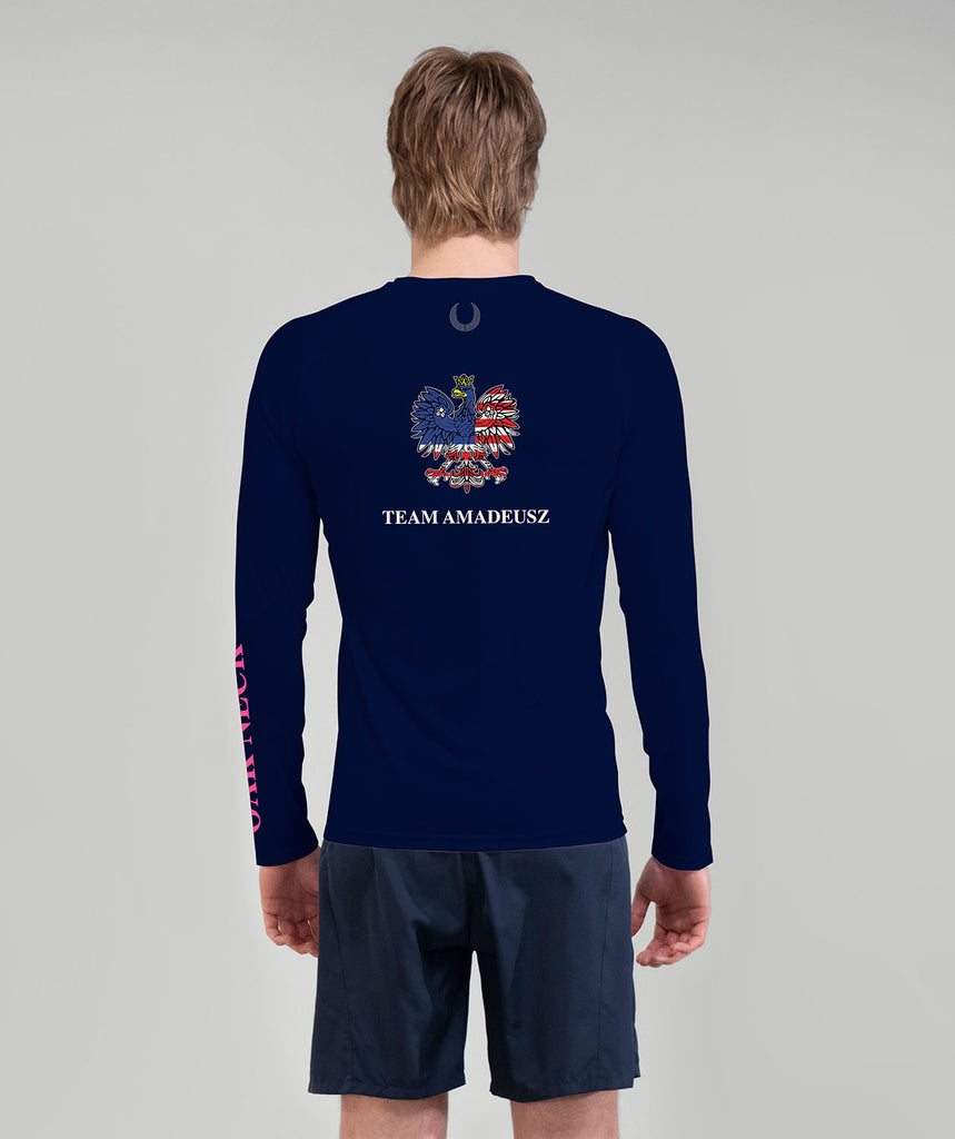 Men's Oak Neck Rowing Base Layer LS - Navy