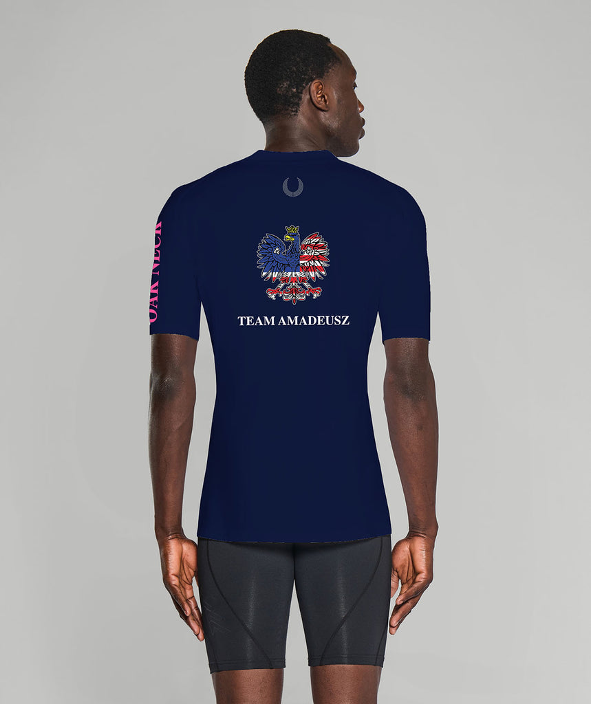 Men's Oak Neck Rowing Base Layer SS - Navy