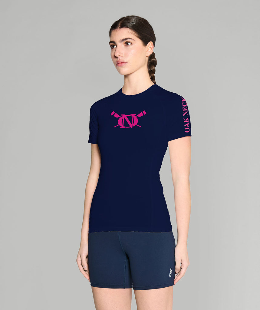 Women's Oak Neck Rowing Base Layer SS - Navy