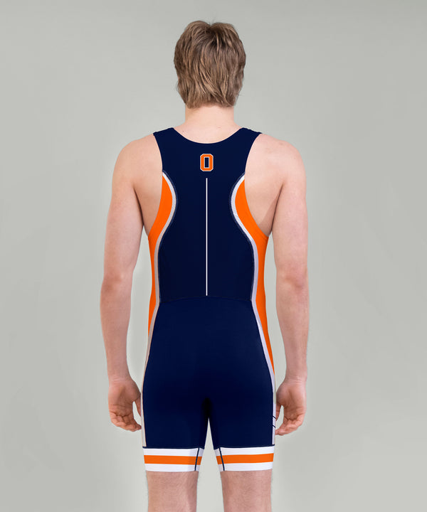 Men's Oars Race Pro Unisuit - Navy/Orange