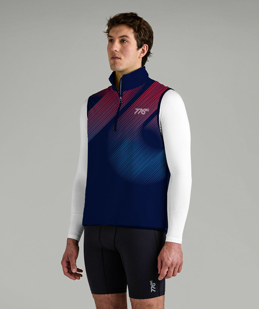 Men's 776BC Stratus Vest - Navy/Crimson