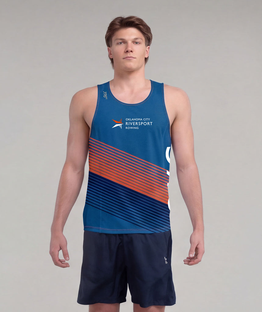 Men's OKC Riversport Performance Tank - Blue