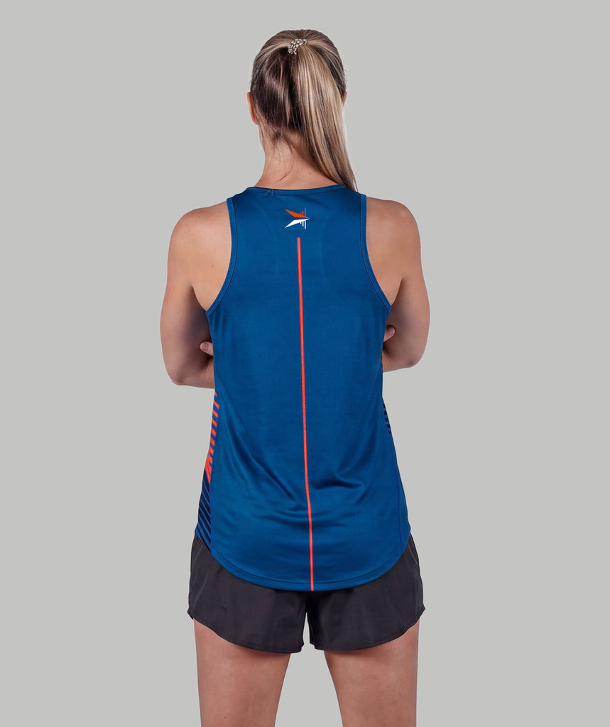 Women's OKC Riversport Training Tank - White/Blue