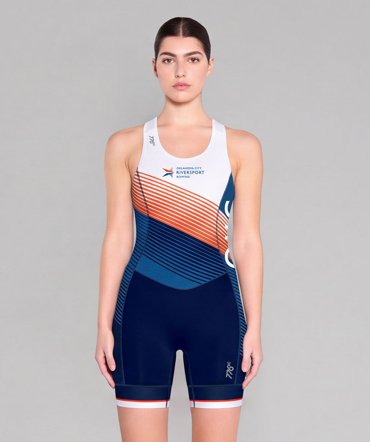 Women's OKC Riversport Pro Unisuit - White/Navy